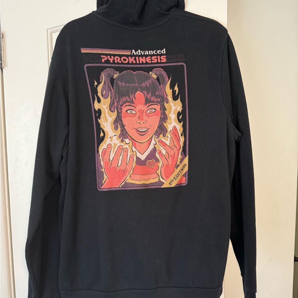 Steven Rhodes Pyrokinesis Black Zip up